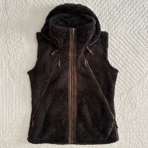 Kuhl Women's Flight Vest Italian Fleece Brown Size Large